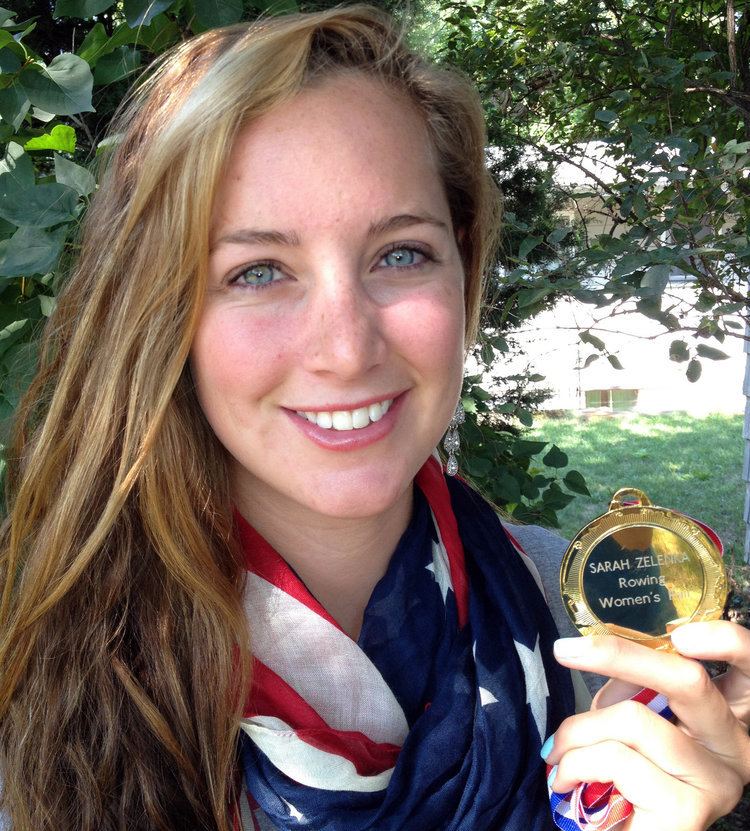 Sarah Zelenka Unique medal given to Olympian Grand Valley State alum