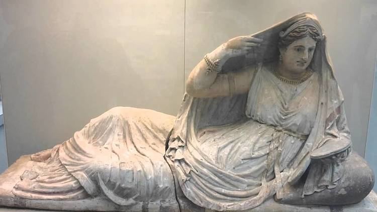 Sarcophagus of Seianti Hanunia Tlesnasa Sarcophagus of Seianti Hanunia Tlesnasa Etruscan 150130 BC Poggio