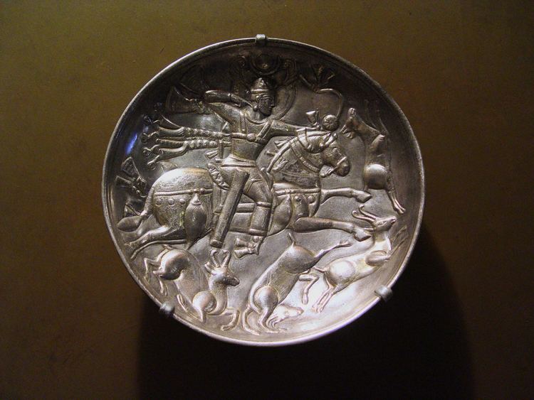 Sasanian art FileWLA lacma Sasanian silver bowljpg Wikimedia Commons