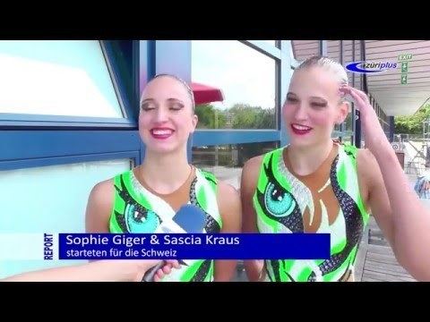 Sascia Kraus 40 Swiss Open im Synchronschwimmen Sascia Kraus und Sophie Giger