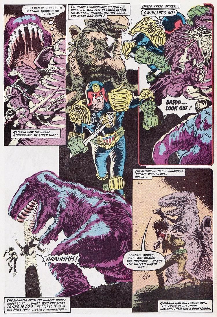 Satanus (comics) Judge Dredd versus Satanus the Black Tyrannosaur Mars Will Send