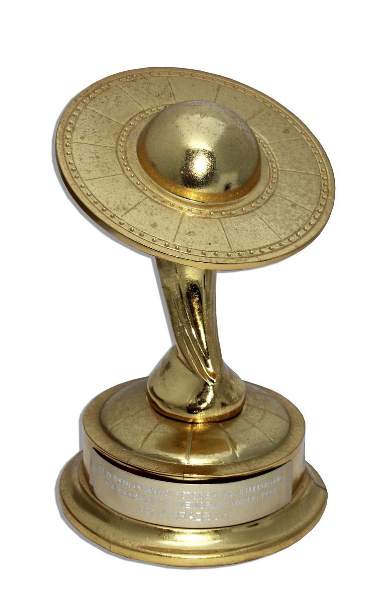 Saturn Award Lot Detail Ray Bradbury39s Prestigious Saturn Award From the