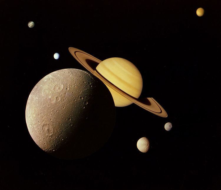Saturn's moons in fiction