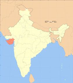 Location of Saurashtra in India