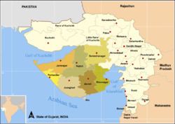 Presents districts of old Kathiawar, Gujarat