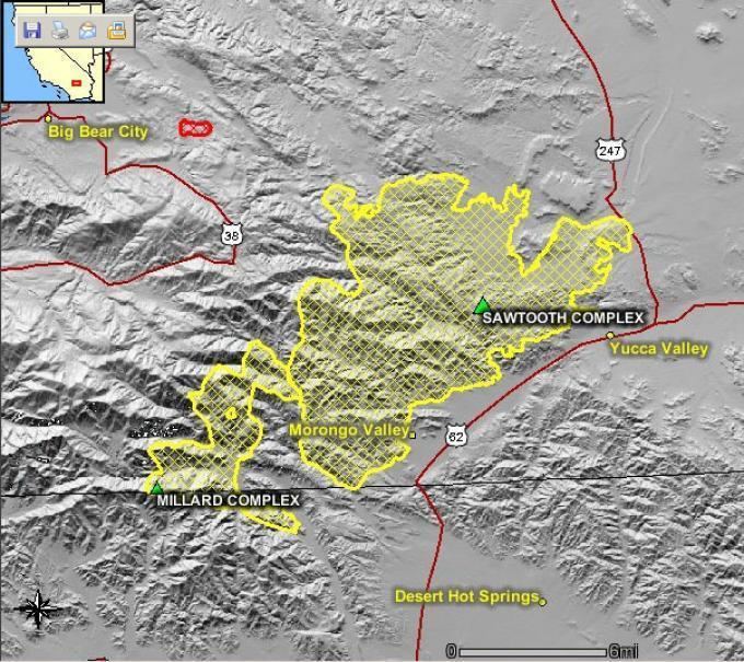 Sawtooth Complex Fire Sawtooth Complex Maps
