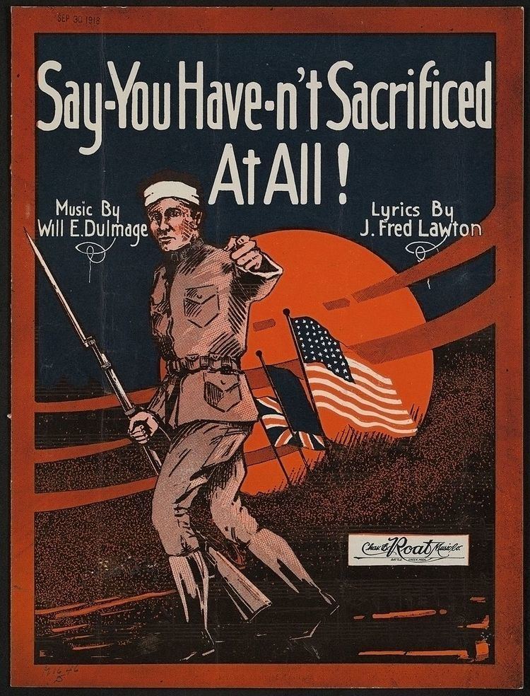 Say, You Haven't Sacrificed at All! (March)