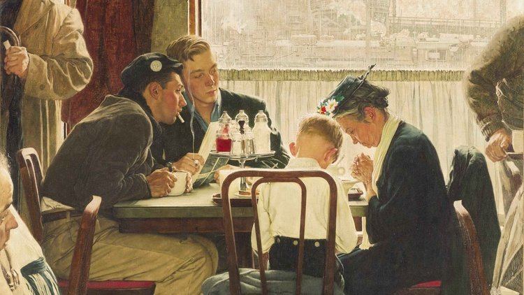 Saying Grace (painting) Three Rockwell Classics Bring Nearly 578 Million The New York Times