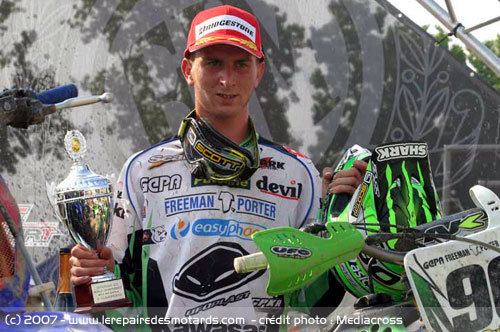 Sébastien Pourcel Motocross MX1 premier podium mondial pour Sbastien Pourcel