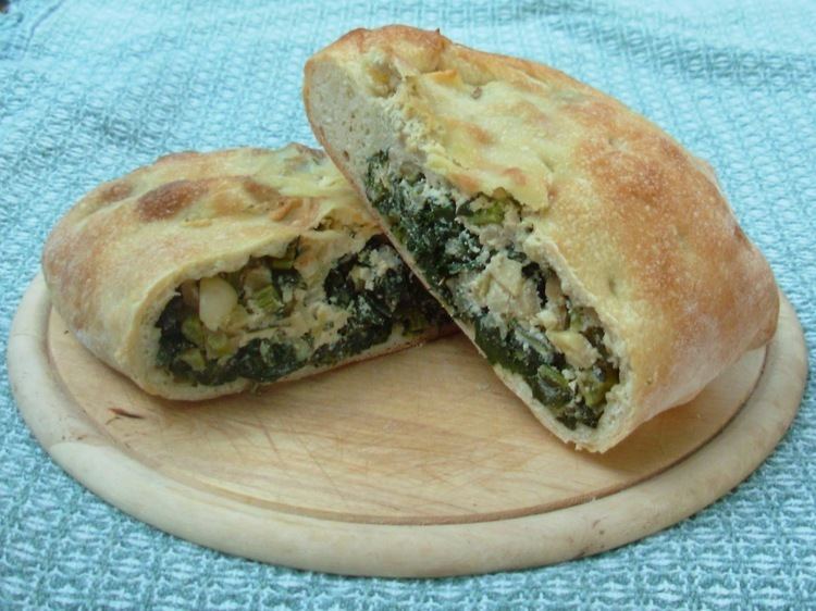 Scacciata From Kirsten39s Kitchen to Yours Garlickly Greens Scacciata Pie with