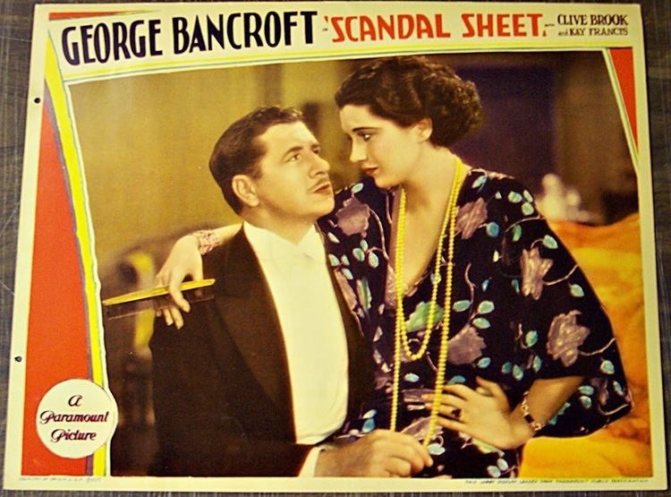 Scandal Sheet (1931 film) Scandal Sheet 1931 Kay Francis Life Career