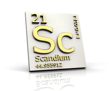 Scandium Scandium Chemical Element uses elements metal number name
