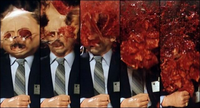 Scanners movie scenes  Actually he says I rather like the exploding head as a symbol of the power of my films the human mind filled with so much energy that it can t be 