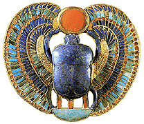 Scarab (artifact) Egyptian Scarab Beetle Representing the God Khepri Heart Scarab