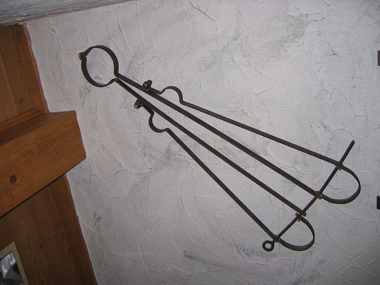 Scavenger's daughter, a torture device made in metal