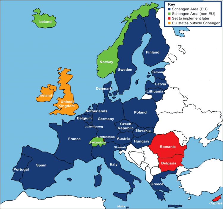 Schengen Area Difference Between Schengen Countries and EU Countries Difference