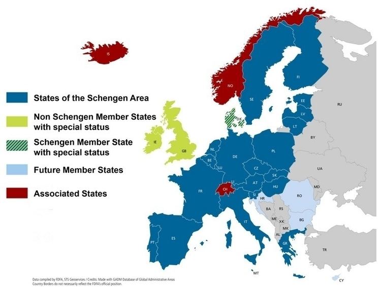 Schengen Area The entry into Switzerland or a country within the Schengen area