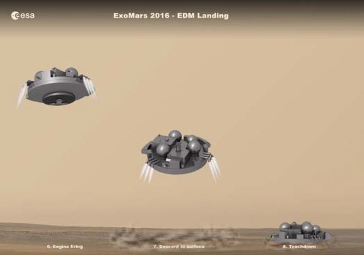 Schiaparelli EDM lander Schiaparelli EDM ExoMars Spaceflight101