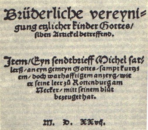 Schleitheim Confession