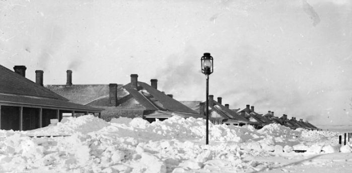 Schoolhouse Blizzard The Blizzard of 1888 the force of a white hurricane hit 125