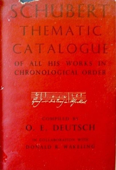 Schubert Thematic Catalogue
