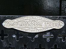 Schweizerische Wagons- und Aufzügefabrik AG Schlieren-Zürich httpsuploadwikimediaorgwikipediacommonsthu