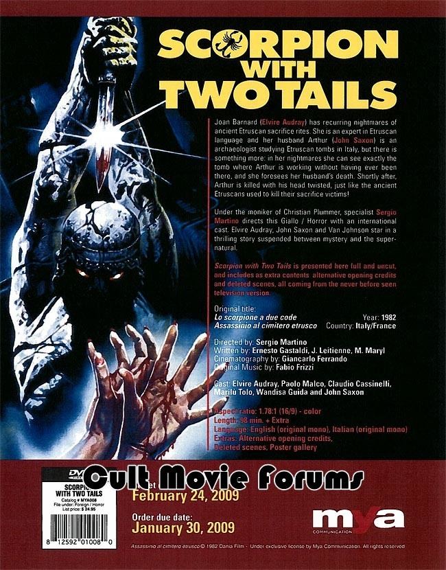 Scorpion with Two Tails USA Scorpion with Two Tails from MYA Cult Movie Forums DVD