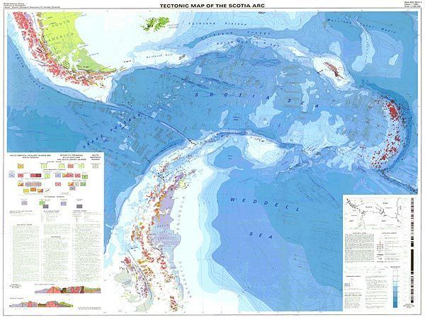Scotia Arc Antarctica The Scotia Arc Tectonic Map Stanfords