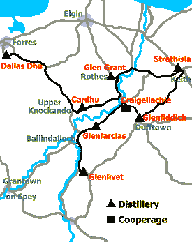 Scotland's Malt Whisky Trail River Spey from source to mouth Reizen langs Rivieren Travelling