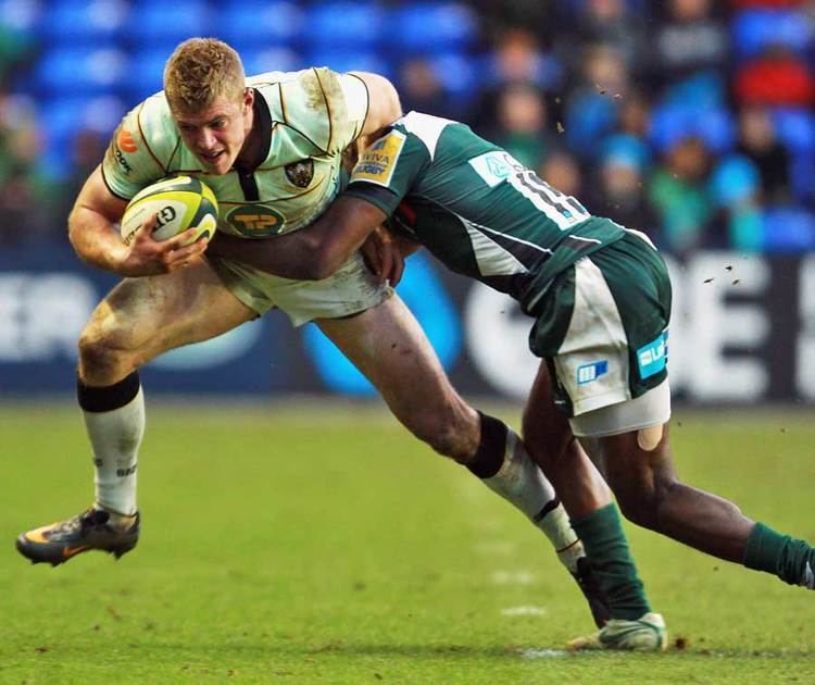 Scott Armstrong (rugby union) Northamptons Scott Armstrong is tackled by London Irishs Topsy Ojo