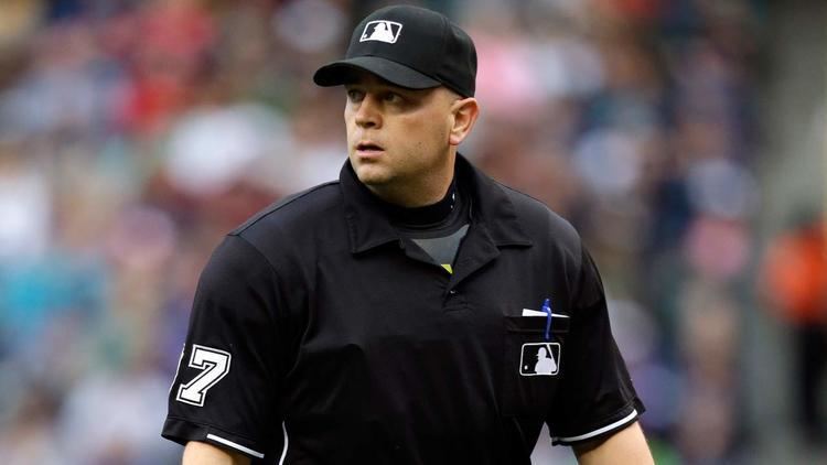 Scott Barry Plate umpire Scott Barry left the RoyalsMariners game after being