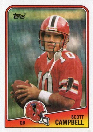Scott Campbell (American football) ATLANTA FALCONS Scott Campbell 384 TOPPS NFL 1988 American