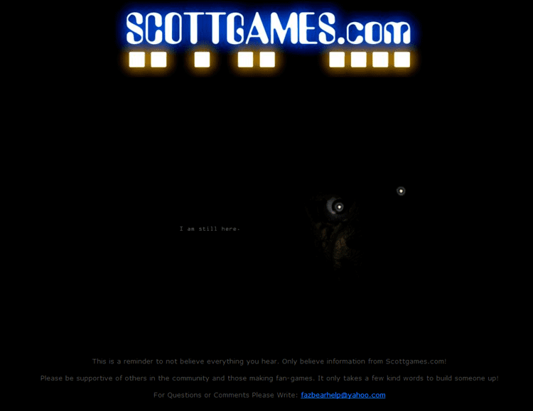 Scott Cawthon From The Words Of Scott Cawthon by AskTheFazbearBros