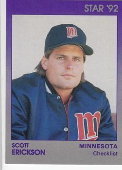Scott Erickson 1992 Star Scott Erickson Baseball Gallery The Trading Card Database