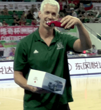 Scott Fisher (basketball) Coach Fisher wins a new car in China Warrior Insider