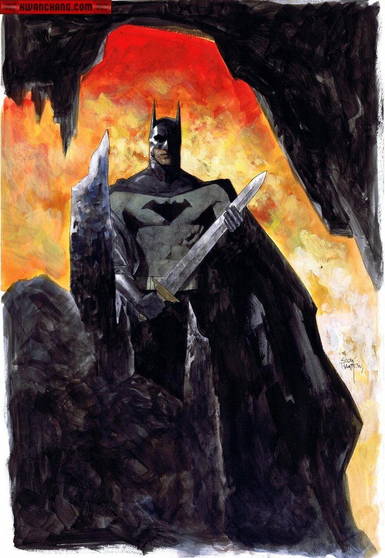 Scott Hampton Kwan Chang For Sale Artwork Batman Painting by