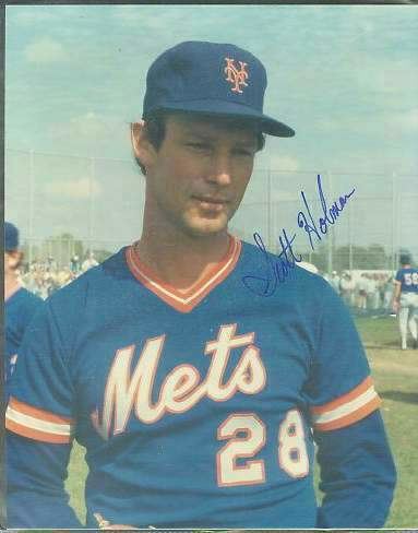 Scott Holman (baseball) Scott Holman Autographed Color 8x10 wLOA Mets