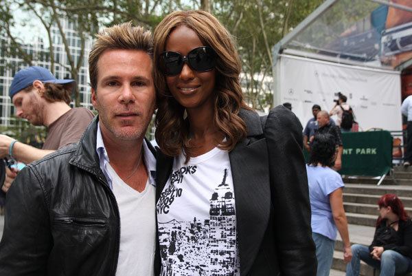 Scott Lipps Vogue39s Day Out Iman with Scott Lipps president of One