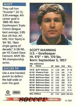 Scott Manning (soccer) Baltimore Blast Gallery The Trading Card Database
