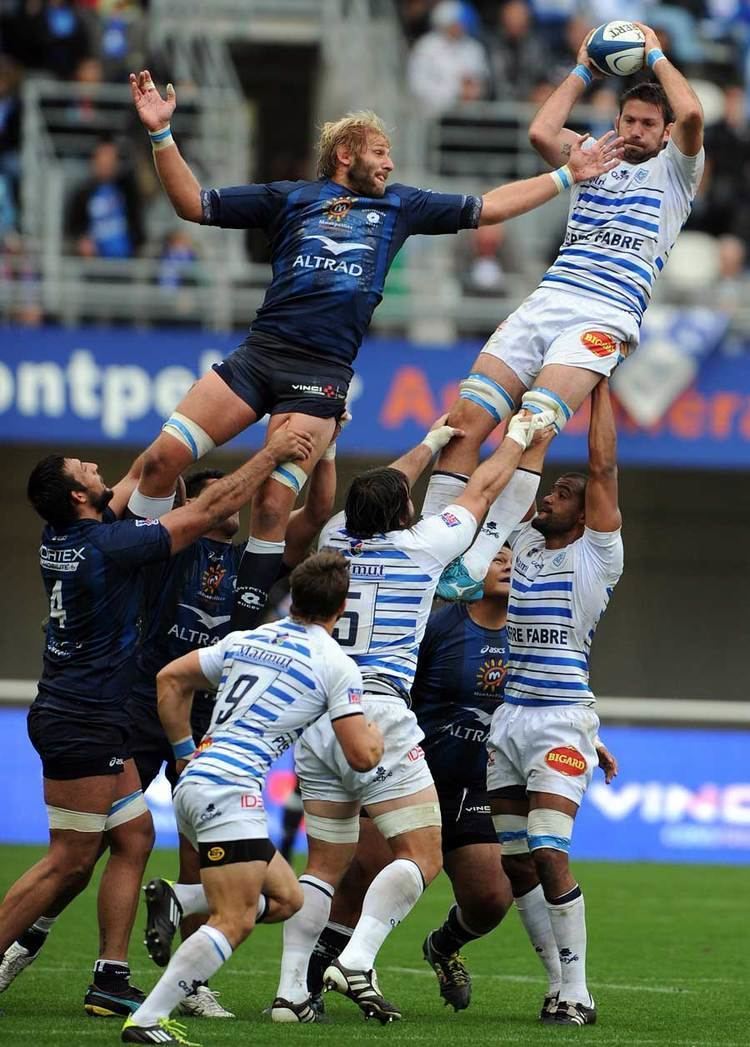 Scott Murray (rugby union) Castres Scott Murray R vies with Montpelliers Thibaut Privat L