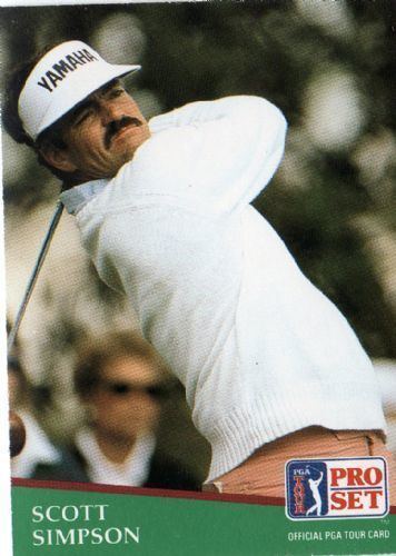 Scott Simpson (golfer) SCOTT SIMPSON 125 Proset 1991 PGA Tour Golf Trading Card