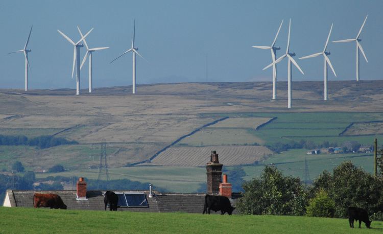 Scout Moor Wind Farm Scout Moor Wind Farm Rochdale taken from Castleton Gordon