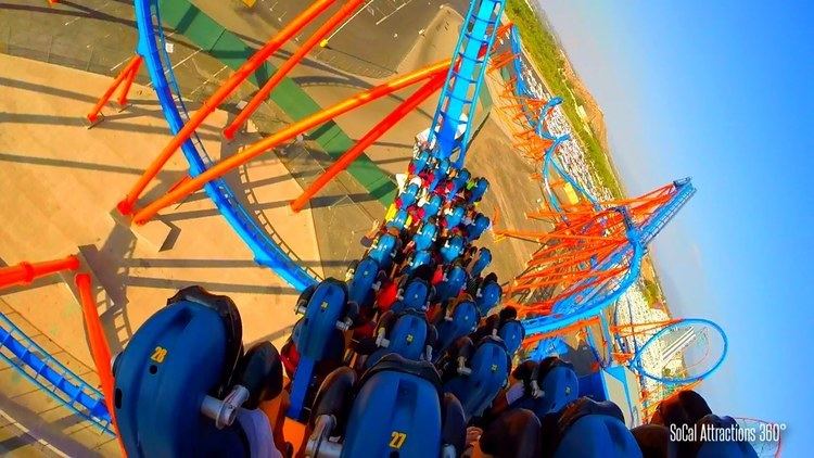 Scream (roller coaster) Scream Roller Coaster HD POV King of Inversions Six Flags Magic