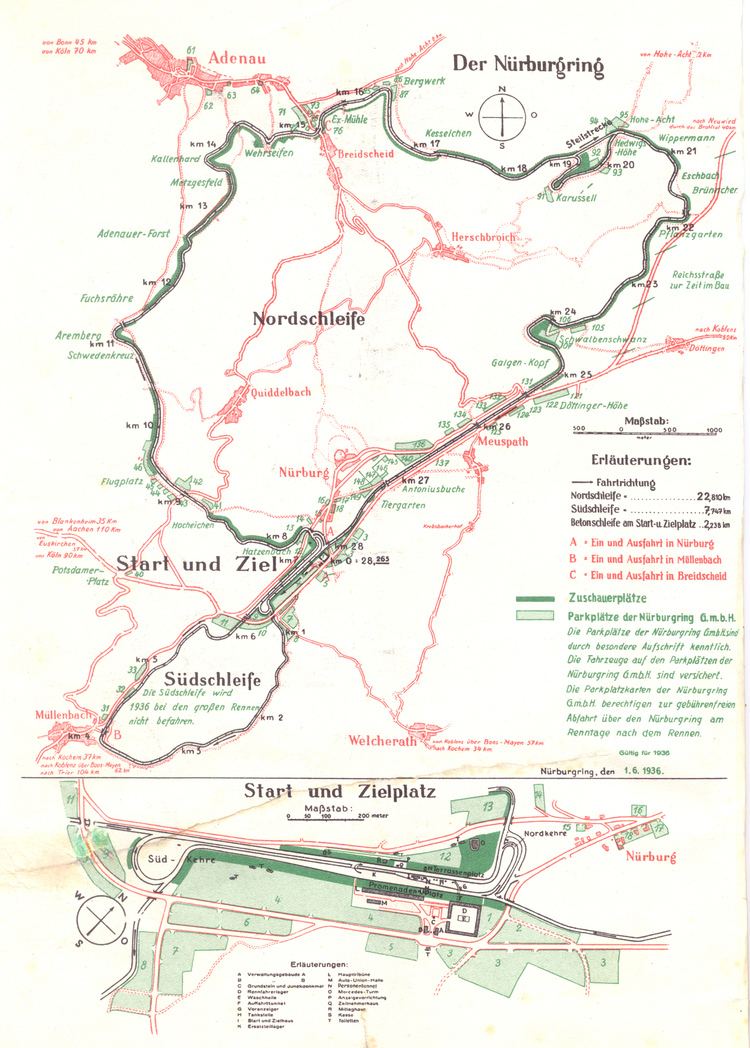 Südschleife All sizes Nordschleife inkl Sdschleife 1936 Flickr Photo Sharing