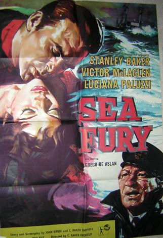Sea Fury (film) Sea Fury 1958 Stanley Baker British onesheet F NM 44
