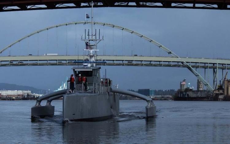 Sea Hunter DARPA Christens New Sea Robot Vessel Sea Hunter SIGNAL Magazine