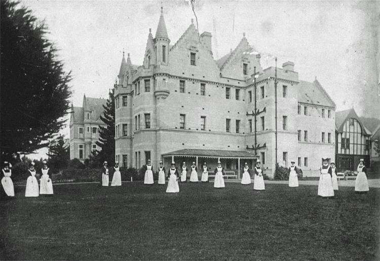 Seacliff Lunatic Asylum Nursing Staff In Front of Seacliff Lunatic Asylum about 1890