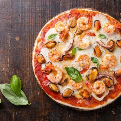 Seafood pizza httpssmediacacheak0pinimgcom736x3663ab