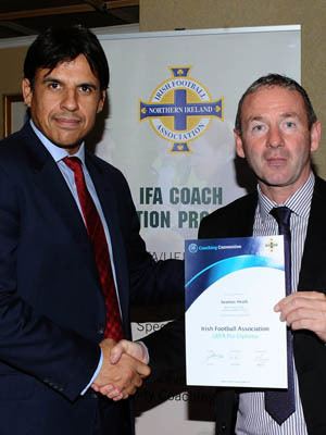 Seamus Heath Top Soccer Coaching Award For Seamus Heath Down News