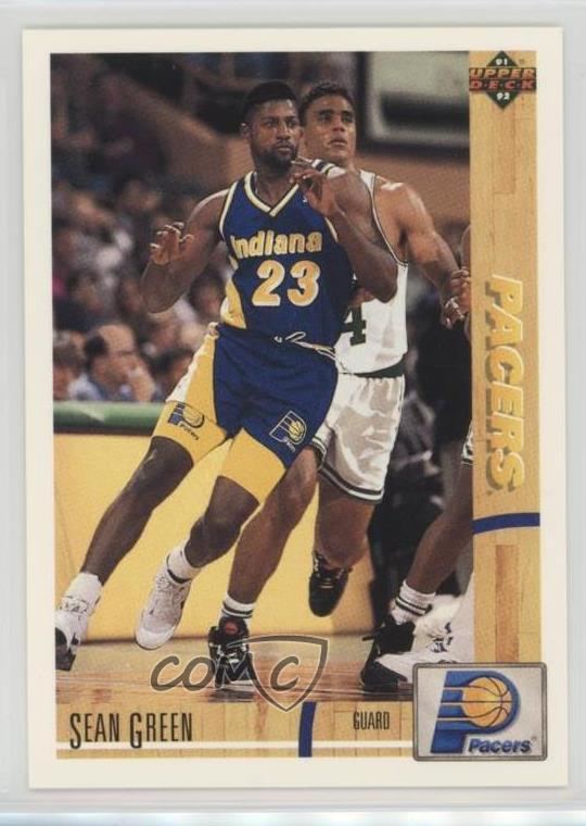 Sean Green (basketball) 199192 Upper Deck 421 Sean Green Indiana Pacers RC Rookie